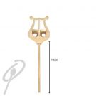 AMS Gold Trump/Cornet Lyre Long Stem