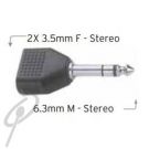 CPK 2x 3.5 F to 6.3 M Adapter Stereo