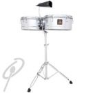 LP 13+14 Timbales Aspire Chrome w/CBell