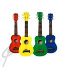 Makala Dolphin Bridge Uke LBlue Perm Dot