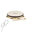 Nino 8" Wood Tambourine wHead 1 row jngl