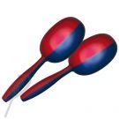 Optimum 16cm Med Size Red/Blue Maracas