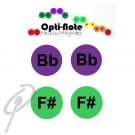 Opti-note Music Magnets F# & Bb 8pk