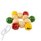 Rohema Wrist Bells 9cm Red/Yellow/Green
