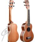 Black Belt Sop Ukulele Wood Grain w/Bag