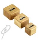 Nino Wooden Square Shakers 3pk